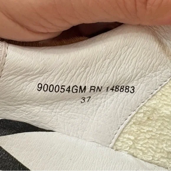 GAMIN DOPAMINE Leopard Fur Print and Hot Pink Sneakers - Picture 11 of 12